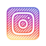 Icône carrée avec un dégradé violet en haut qui s'estompe vers le rose et l'orange en bas, des coins arrondis et une transition de couleurs douce