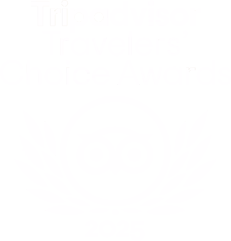Logo des « Travelers' Choice Awards » de TripAdvisor, comportant une chouette et une couronne de laurier